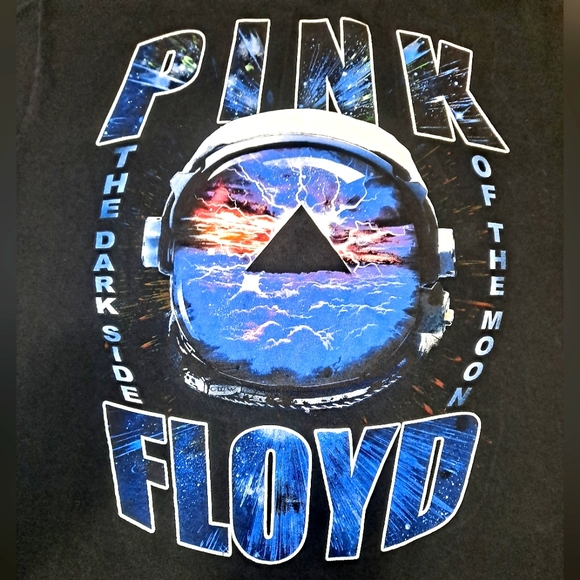 Pink Floyd Dark Side of the Moon T-shirt Adult Large Black Slightly Distressed - Picture 4 of 7